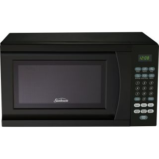 Sunbeam SGS90701B Black 0.7 Cubic Foot Countertop Microwave Oven