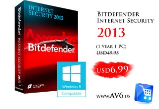 Bitdefender Internet Security 2013 1 Year 1 User