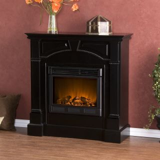 CLOSEOUT Heritage Black Fireplace Electric Remote TV Stand Up to 42 