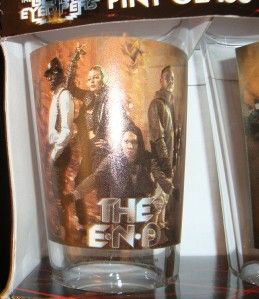 BLACK EYED PEAS SET OF PINT 16 OUNCE GLASSES FULL BAND PHOTOS ~THE 
