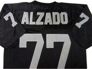 Lyle Alzado #77 Oakland Raiders Black Sewn Throwback Mens Size Jersey