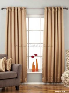 Taupe Ring Grommet Top 90 Blackout Curtain Drape Panel Custom Made 