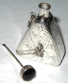 Sterling Silver Perfume Bottle Pendant with Dabber