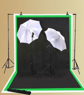 Photography Video Light Kit 3 Muslins Background Support Lighting Set 