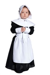Pilgrim Girl Thanksgiving Child Costume Kid Cute Theme Party Religious 
