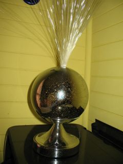 Vintage Fantasia Fiber Optic Lamp from The 70s Original with Silver 