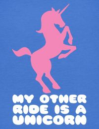 Other Ride Unicorn Funny American Apparel BB401 T Shirt