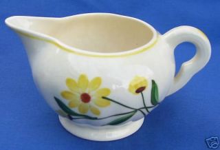 Blue Ridge Southern Potteries Creamer Yellow Flower