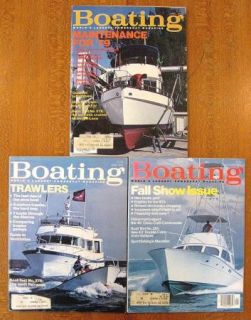Lot of 3 Boating Magazines 1979 April June September Fall Show Issue 