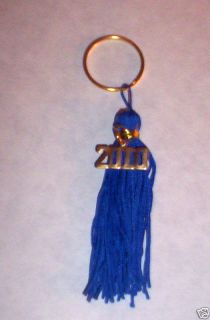 2012 Graduation Tassel Keychain Royal Blue