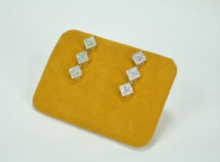   Diamond Charriol Flamme Blanche Earrings F vs 1 Retail $ 2560