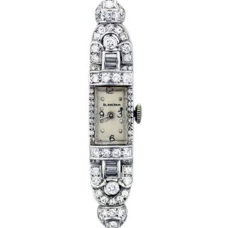 Antique Blancpain Platinum Diamond Ladies Watch