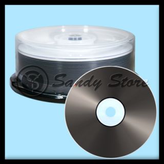   6X 25GB BD R Blue Blu Ray Blank Media Disc Discs Logo Top New