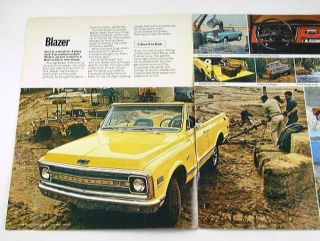 1970 70 Chevrolet Chevy Blazer Brochure 4WD 2WD