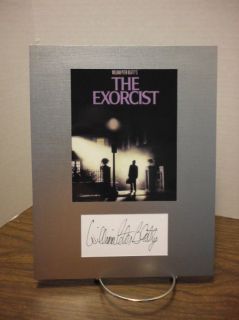 William Peter Blatty Autograph Exorcist Display Signed Signature COA 