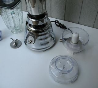 Vintage Oster Osterizer Retro Chrome Classic Beehive Blender with 