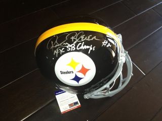 Rocky Blier Signed Pittsburg Steelers Full Size Helmet