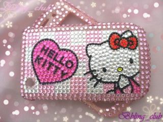 blackberry curve 8520 bling crystal case hello kitty