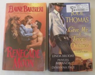   10 Texas Cowboy Romance Books Elaine Barbieri Jodi Thomas Bobbi Smith