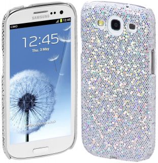 White Bling Hard Case for Samsung Galaxy s III S3 Cover