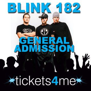 BLINK 182 GENERAL ADMISSION LAWN TICKETS MELBOURNE TUESDAY STANDING 