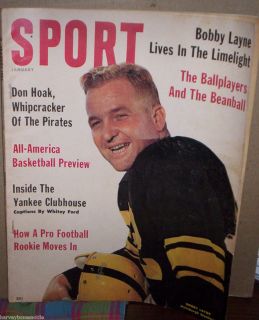 SPORT Magazine 1961 BOBBY LAYNE Howard Cosell BILL RUSSELL Herb Score 