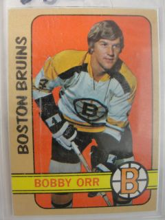 Bobby Orr 1972 73 Topps 100 Boston Bruins Vintage