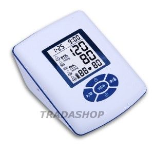 Digital Upper Arm Blood Pressure Monitor Pulse Meter Measure 4 Users 
