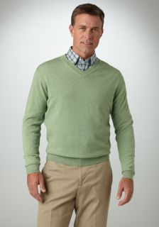 Bobby Jones Mens Merino Long Sleeve V Neck Sweater