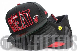 Miami Heat Inner Block Air Jordan Last Shot XIV Matching New Era Hat 