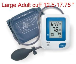   Semi Automatic Digital Arm Blood Pressure Monitor w Large Cuff