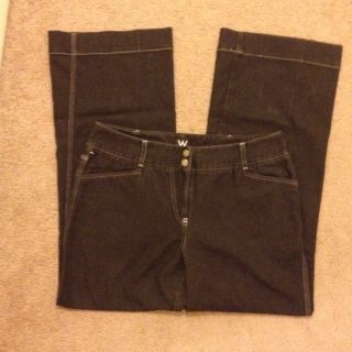 Work to Weekend Black Denim Stretch Jeans Womens Size 10