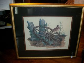 Bob White Quail Signed by Artist Bill Wesling, numbered, Hans Tanzler 