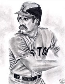 Wade Boggs Lithograph Poster Print in Redsox Jersey