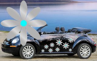 32 New Silver Daisy Car Decals Stickers Graphics Beetle