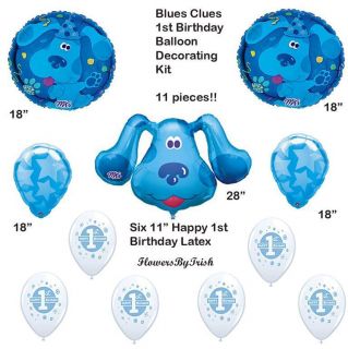 Blues Clues 1st First Birthday Balloon Party Supplies