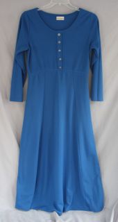 Blue Coldwater Creek Long Comfy Dress s M