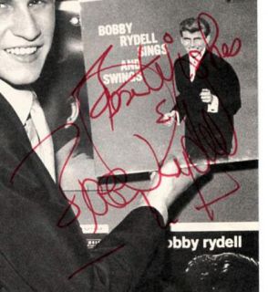 Bobby Rydell Authentic Signed Image Original Autograph Bye Bye Birdie 
