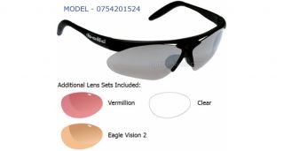 Bolle Sport Parole Sunglasses Black Frame Interchangeable Lenses 