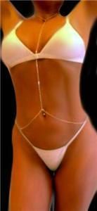 Sexy Body Chains 925 Sterling Silver Thin Strong Tight Link Body Belly 