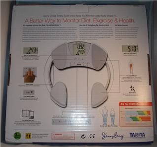 new jenny craig tanita body fat monitor scale bf 592j