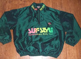 VTG Surf Style Interplanetary Body Gear Iridescent Pullover Jacket One 