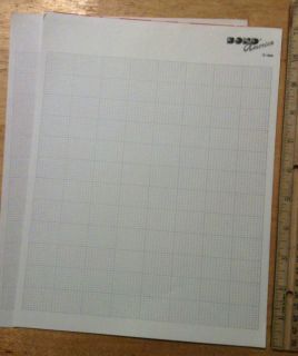 10 Sheets Bond America Graph Paper for Hand & Machine Knit Patterns 