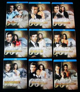 James Bond 007 Steelbook Edition Blu Rays FULL SET 9 Movies (RARE Tin 