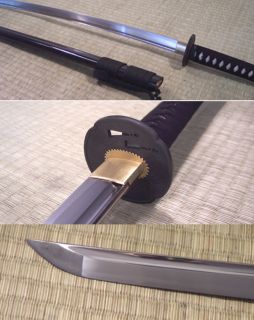 Cheness 1060 Carbon Steel Mokko Katana Sword with Bo Hi