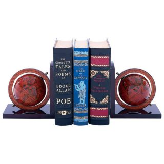 BOOKENDS Kassel 4 3 8 Inch 110mm Diameter Globe with wood cherry 