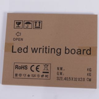   Erasable LED Message Writing Board Eraser Cloth Flashing Illuminated