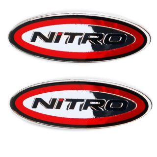 Tracker Nitro 4 in Mirror Red Blk Boat Decals Pair