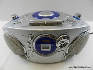   207 portable cd player stereo am fm radio cassette recorder boombox
