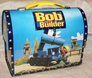 NEW Bob The Builder (CRANE) DOME METAL TIN LUNCH BOX LUNCHBOX